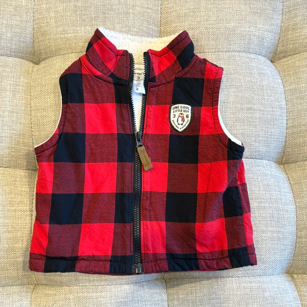 Carter’s | Buffalo Plaid Vest | 3 Months